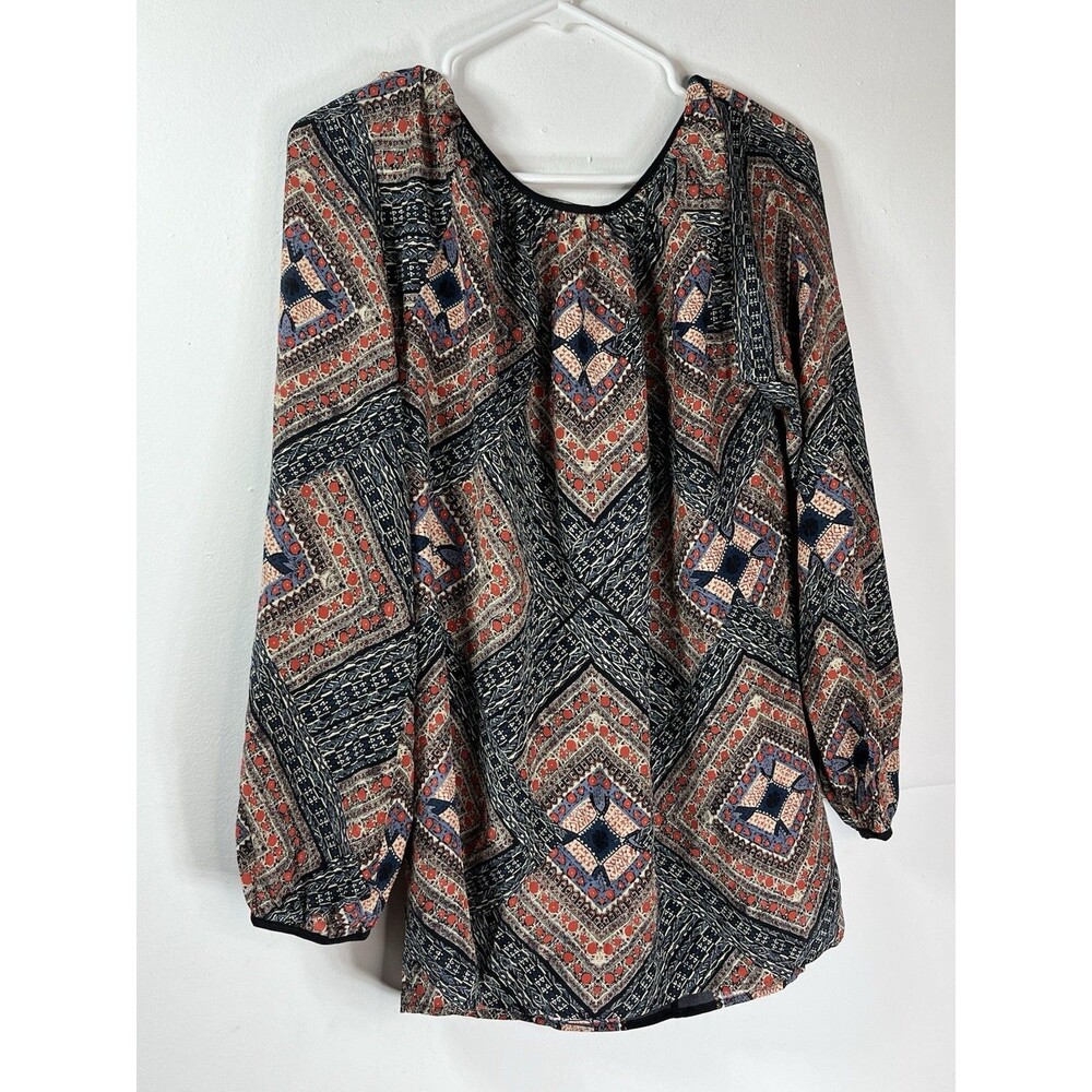 Fifteen Twenty NWT S 100% Silk Blouse Boho Hippy Fairy Autumn Natural Fibers - Picture 7 of 10